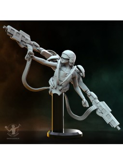 Busto Cassidy West, sargento de artilleria