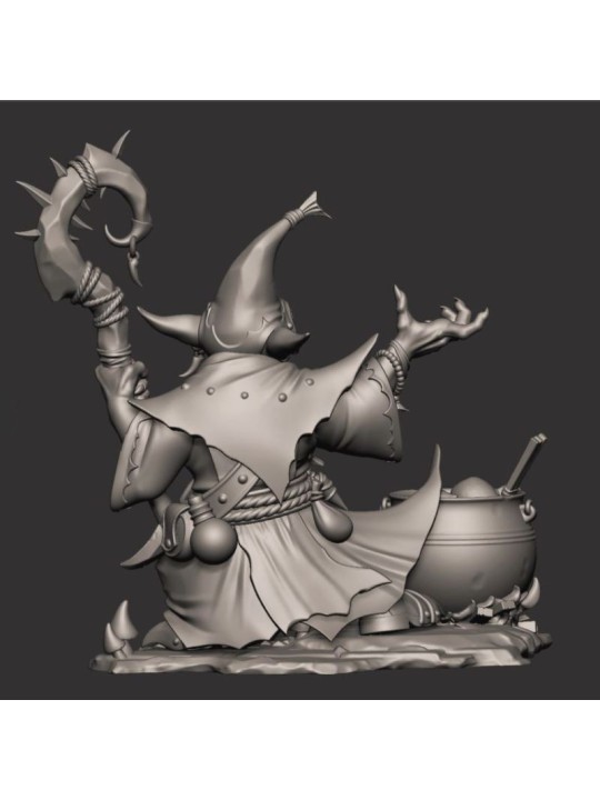 Witch Goblin | Miniatura Fantasy en Resina Para Pintar