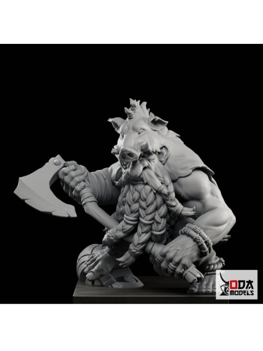 Orin The Berserker | Fantasy Dwarf Berserker Miniature