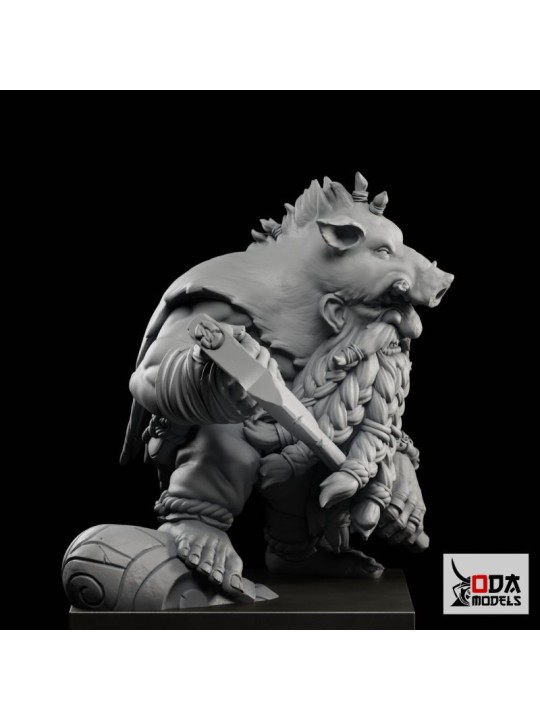 Orin The Berserker | Enano Berserker Miniatura Fantasy