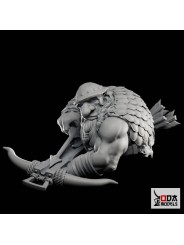 Ra'Gnok 60 Mm Bust | Dwarf Hunter With 2 Heads