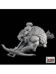 Ra'Gnok Busto 60 Mm | Enano Cazador Con 2 Cabezas