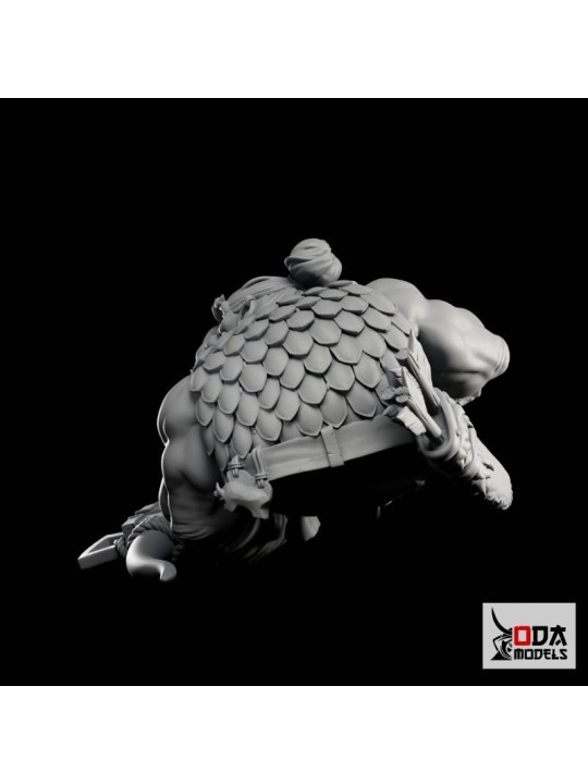 Ra'Gnok 60 Mm Bust | Dwarf Hunter With 2 Heads