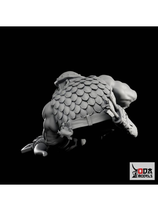 Ra'Gnok Busto 60 Mm | Enano Cazador Con 2 Cabezas