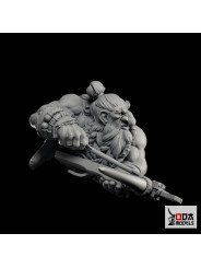 Ra'Gnok 60 Mm Bust | Dwarf Hunter With 2 Heads