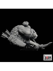 Ra'Gnok 60 Mm Bust | Dwarf Hunter With 2 Heads