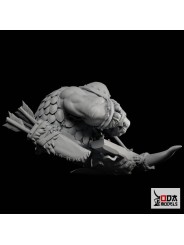 Ra'Gnok 60 Mm Bust | Dwarf Hunter With 2 Heads