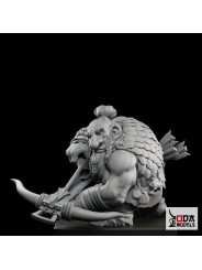 Ra'Gnok Busto 60 Mm | Enano Cazador Fantasy Con 2 Cabezas