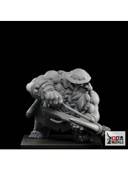 Ra'Gnok Busto 60 Mm | Enano Cazador Fantasy Con 2 Cabezas