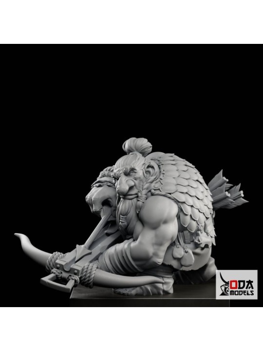 Brotherhood Of Boar 60 Mm Pack | 4 Fantasy Dwarf Miniatures