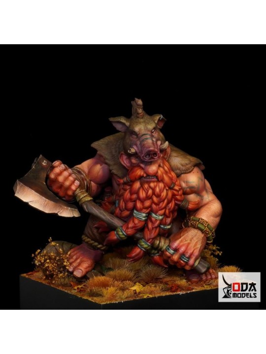 Pack Brotherhood Of Boar 60 Mm | 4 Enanos Fantasy En Resina