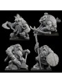 Pack Brotherhood Of Boar 60 Mm | 4 Enanos Fantasy En Resina